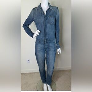 JOES JEANS DENIM ROMPER UTILITY SUIT OVERALLS JUMPSUIT SZ XS